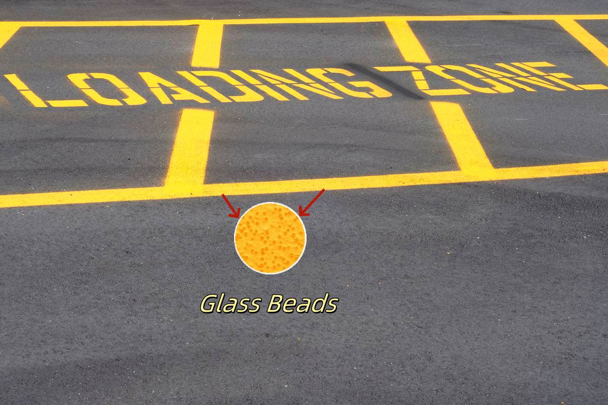 glass beads for zone marking paint